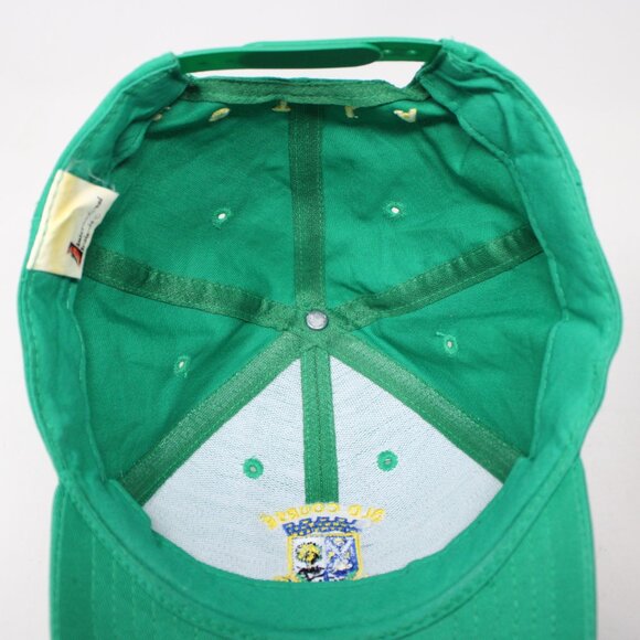St. Andrews Old Course Hat Mens Snapback Green Cotton International Insignia Cap - Picture 9 of 13